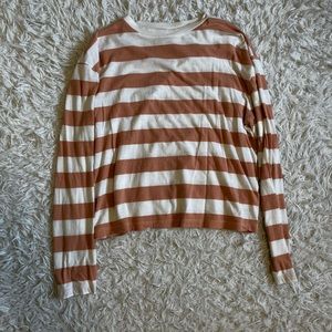 Pink and white striped long sleeve!